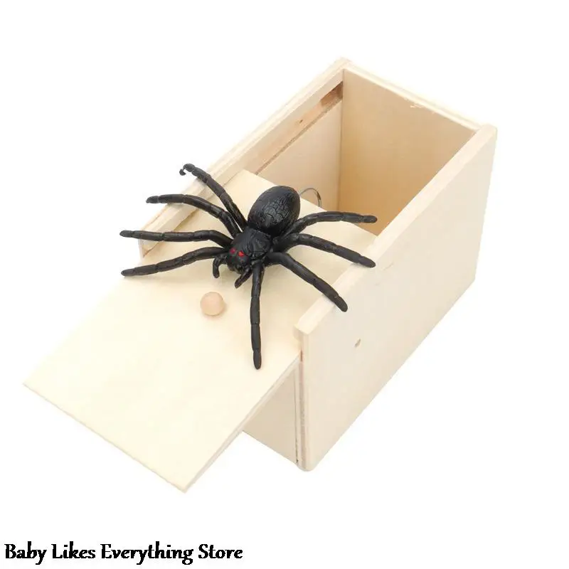Wooden Prank Trick Practical Joke Home Office Scare Toy Box Gag Spider Kid Parents Friend Funny Play Joke Gift Surprising Box
Wooden Prank Trick Practical Joke Home Office Scare Toy Box Gag Spider Kid Parents Friend Funny Play Joke Gift Surprising Box