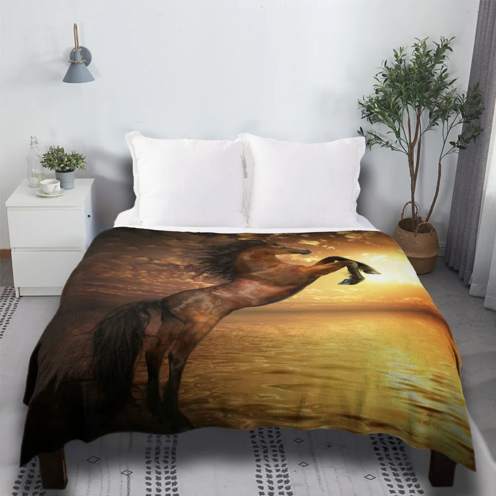 Freedom - Rearing Horse Artwork Sherpa Cute Fabric Plaid Large Bed Boho Throw Blanket
Freedom - Rearing Horse Artwork Sherpa Cute Fabric Plaid Large Bed Boho Throw Blanket