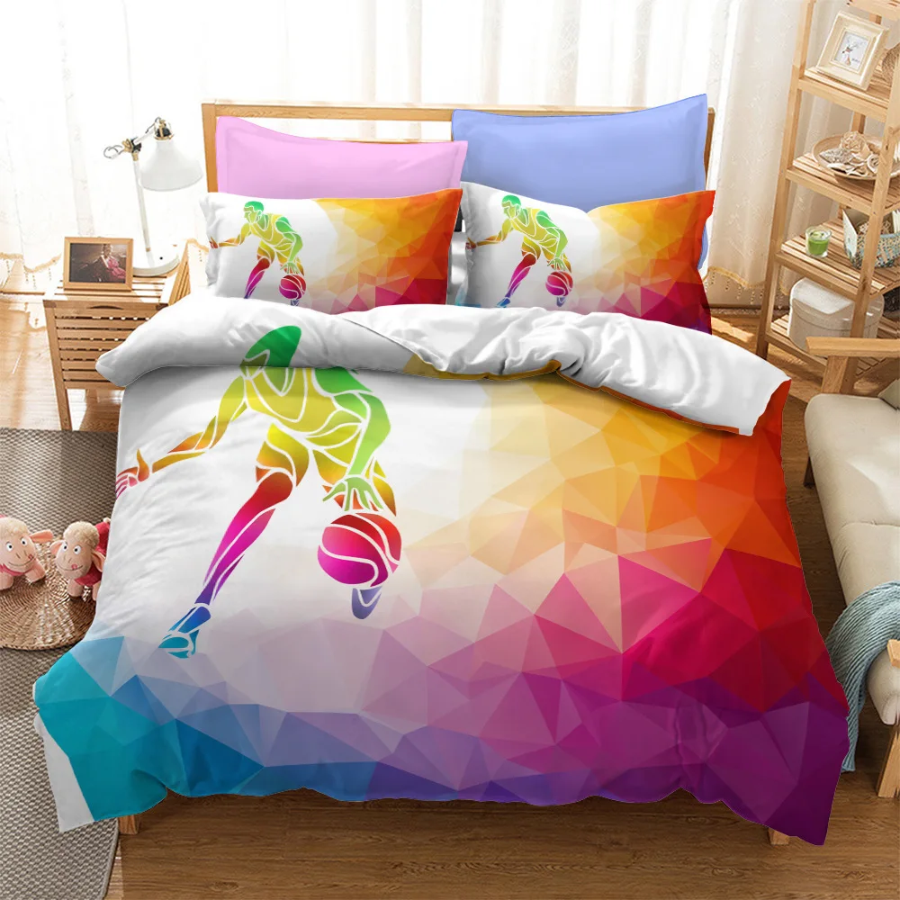 New Basketball Duvet Cover For Teen Boy Single Queen Soft Bedspread Comforter Cover Zipper Design Bedding Set And Pillowcases
New Basketball Duvet Cover For Teen Boy Single Queen Soft Bedspread Comforter Cover Zipper Design Bedding Set And Pillowcases