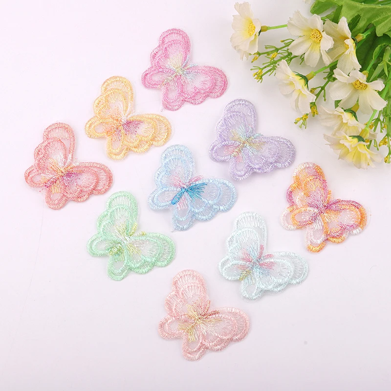 New 10pcs Double-deck Lllusion Butterfly Embroidery Sewing DIY Dress Party Dress Hair Card Decorative Sticker 3D Fabric Stickers
New 10pcs Double-deck Lllusion Butterfly Embroidery Sewing DIY Dress Party Dress Hair Card Decorative Sticker 3D Fabric Stickers