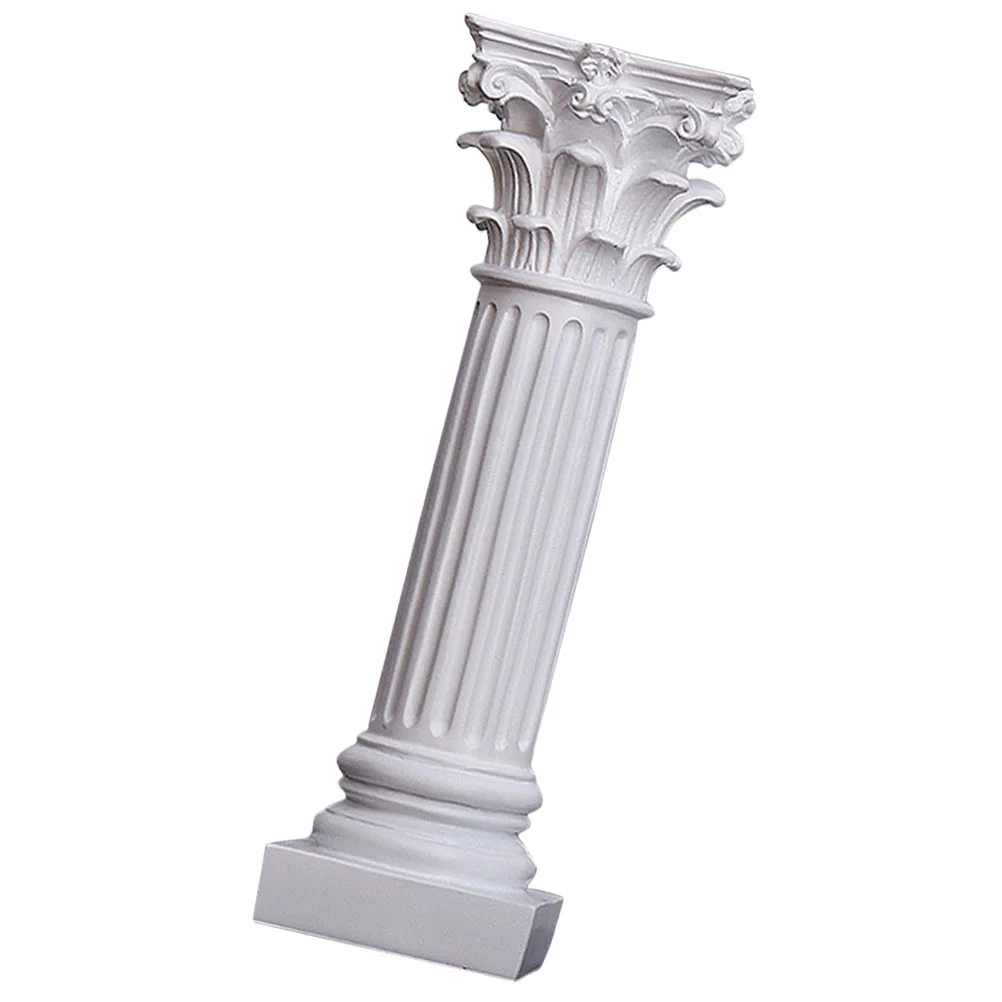

Roman Column Sculpture Festival Holders Resin Candlestick Decorations Desktop Unique Home Vintage