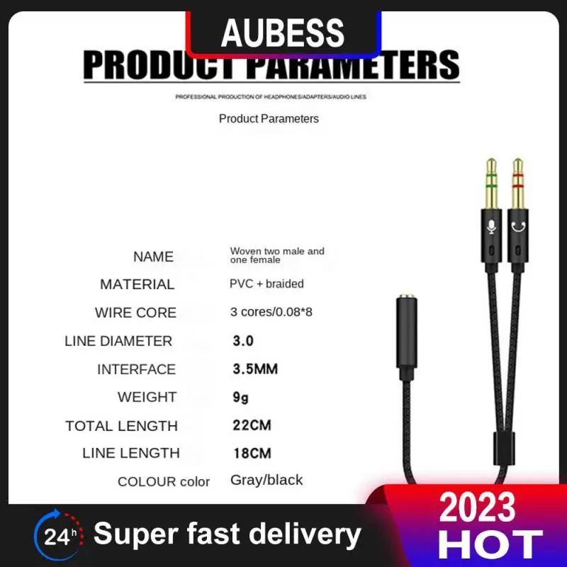 22cm Audio Cable Portable Flexible Mobile Phone Microphone Audio Line Gold Plated Multifunctional Consumer Electronics 2-in -1
22cm Audio Cable Portable Flexible Mobile Phone Microphone Audio Line Gold Plated Multifunctional Consumer Electronics 2-in -1