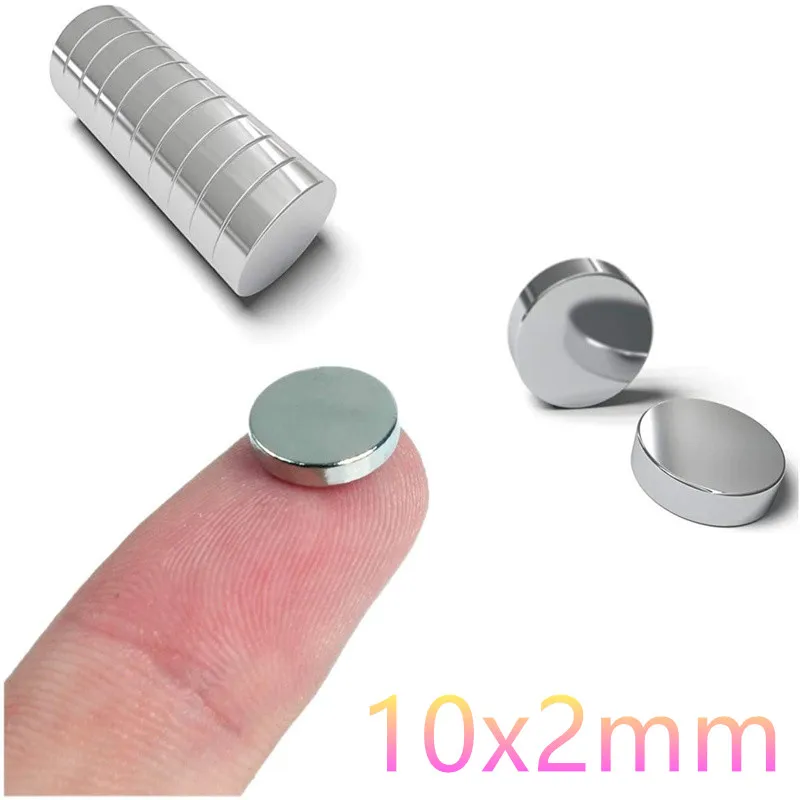 

10/20Pcs 10x2mm N35 Super Strong Round Disc Blocks Rare Earth Neodymium Magnets Fridge Crafts For Acoustic Field Electronics