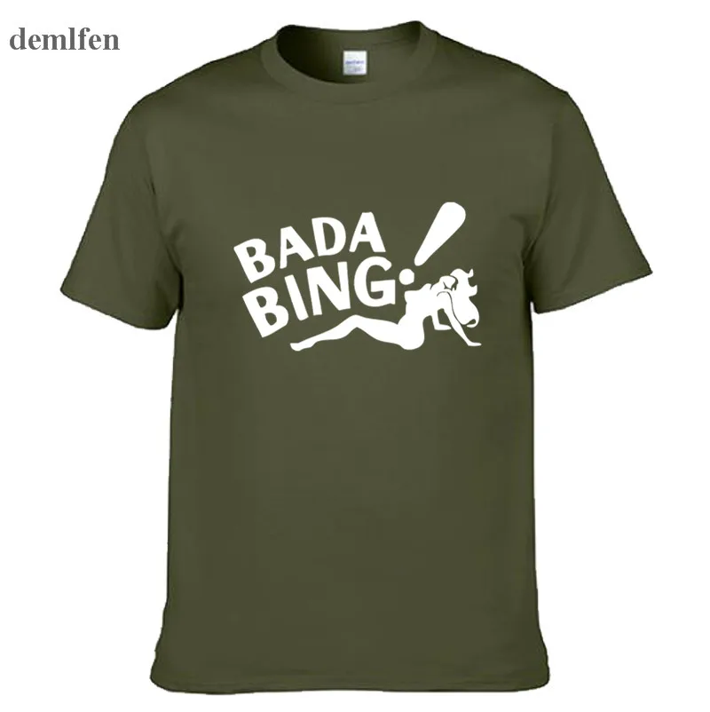 Футболка Bada Bing мужская с коротким рукавом модная тенниска из 100% хлопка белая