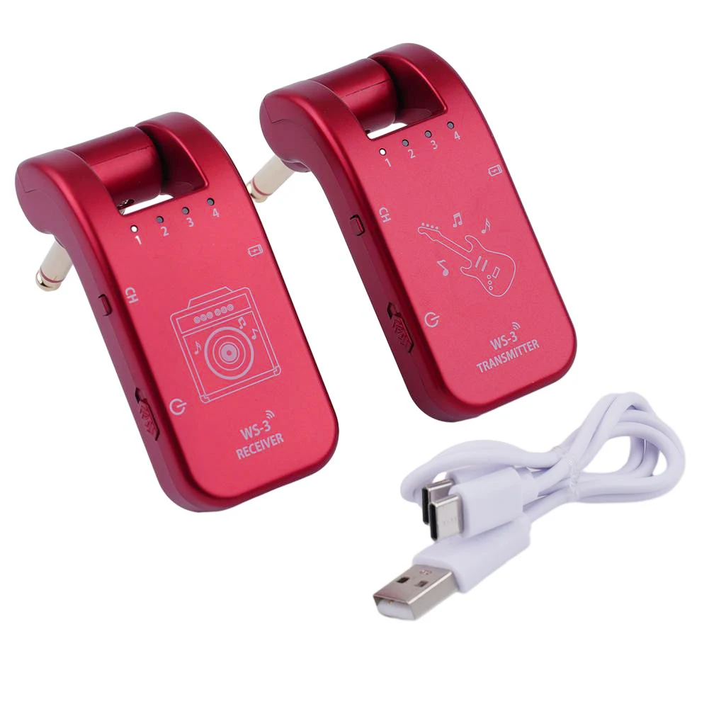 Wireless Guitar Transmitter Electric-acoustic Guitars 3.7V 650mAh Battery 30M Transmission Digital Latency: <5ms
Wireless Guitar Transmitter Electric-acoustic Guitars 3.7V 650mAh Battery 30M Transmission Digital Latency: <5ms