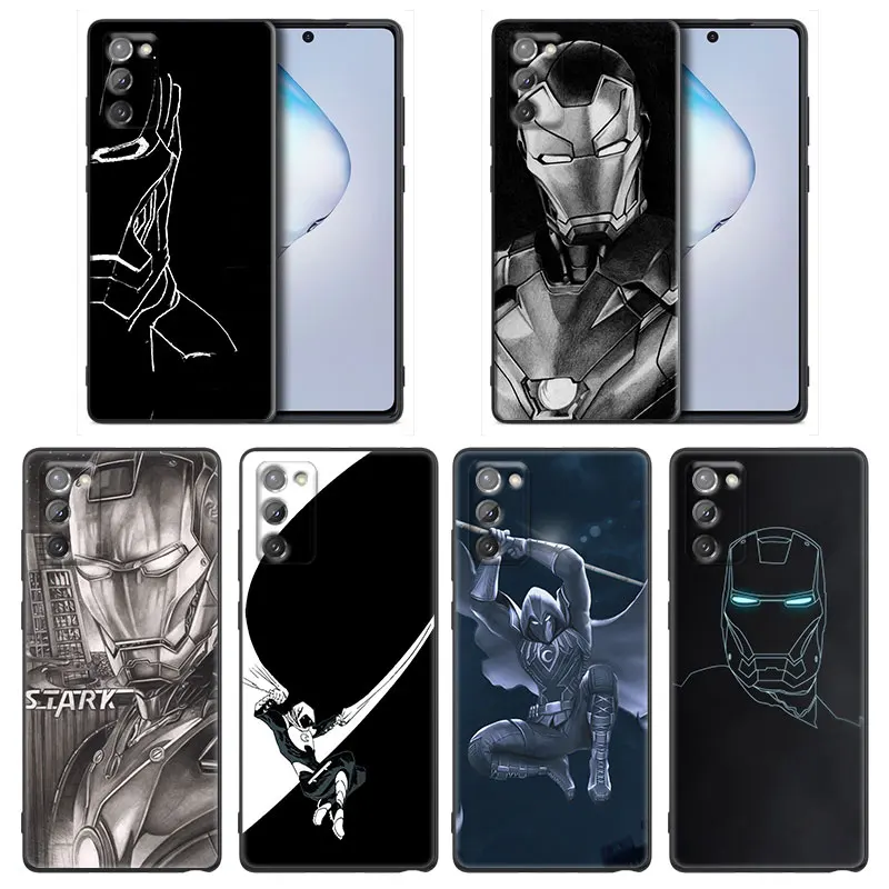 

Phone Case for Samsung Note 8 9 10 M11 M12 M30s M32 M21 M51 F41 F62 M01 Case Soft Silicone Cover Marvel Iron Man Moon Knight