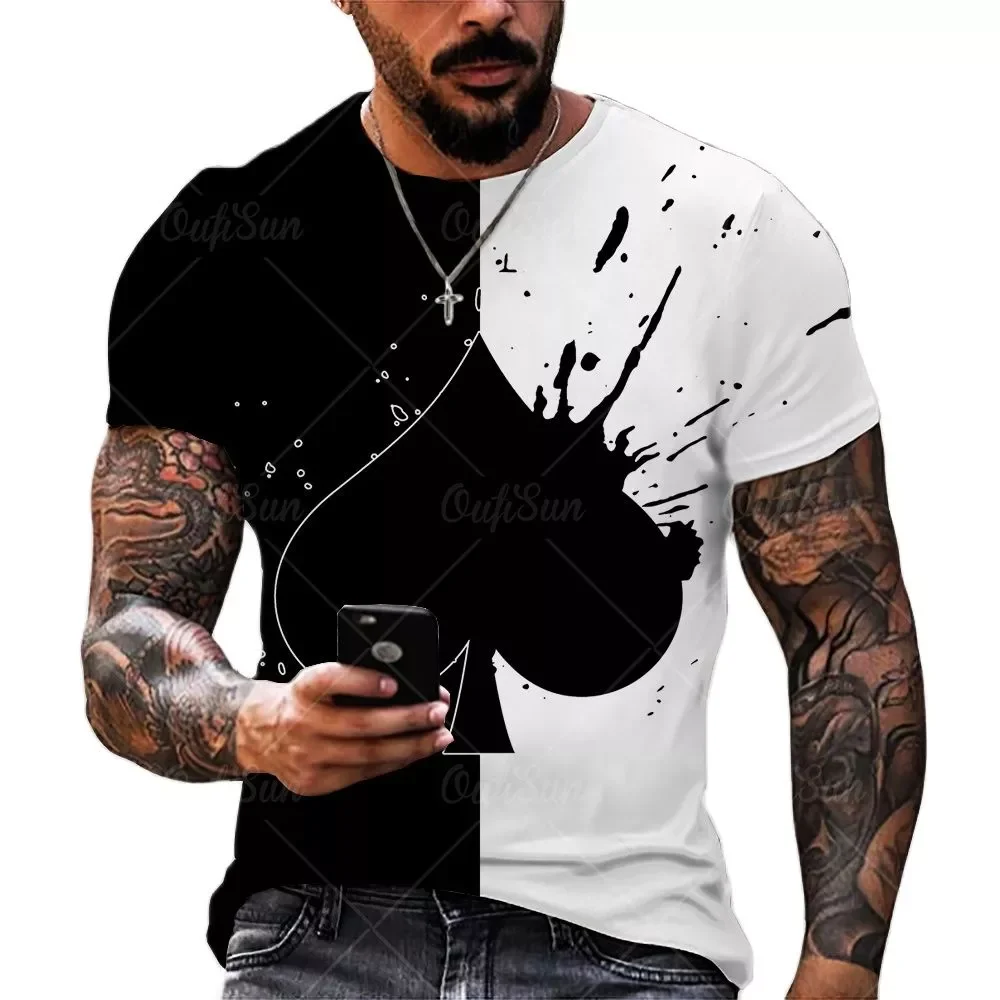 Poker Ace of Spades Playing Cards 3D Men's T-Shirt Summer Polyester T Shirt Streetwear Trendy Men Clothing Top
Poker Ace of Spades Playing Cards 3D Men's T-Shirt Summer Polyester T Shirt Streetwear Trendy Men Clothing Top