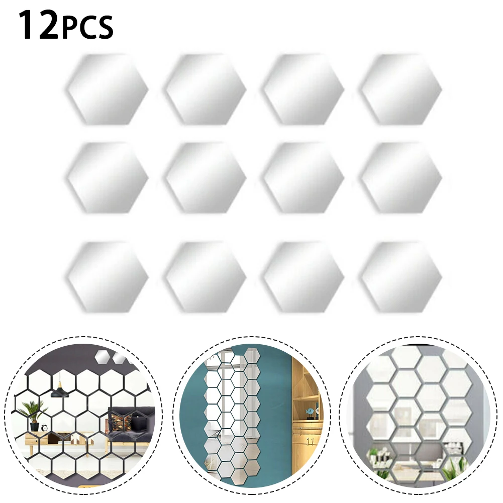 12pcs Acrylic Wall Stickers Kit Mirror Hexagon Removable Silver Acrylic Wall Stickers 126x110x63mm Art DIY Home Decor
12pcs Acrylic Wall Stickers Kit Mirror Hexagon Removable Silver Acrylic Wall Stickers 126x110x63mm Art DIY Home Decor