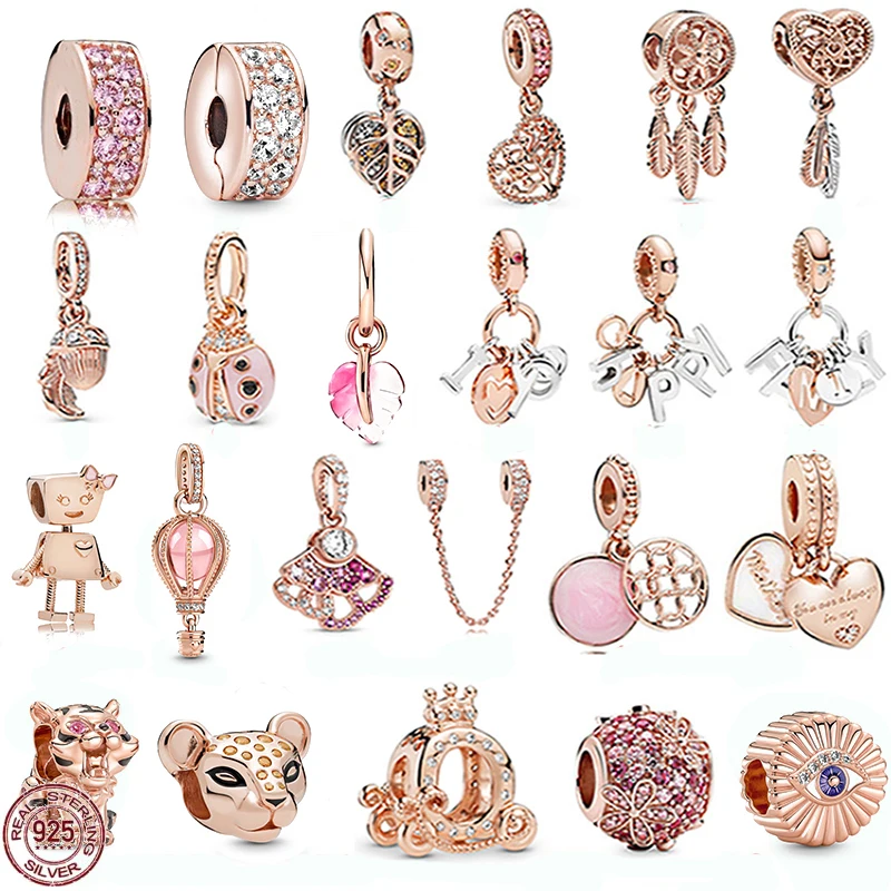 New 925 Sterling Silver Bella Robot Rose Gold Collection Beads for Original Pandora Bracelet DIY Fine Jewelry Gift
New 925 Sterling Silver Bella Robot Rose Gold Collection Beads for Original Pandora Bracelet DIY Fine Jewelry Gift