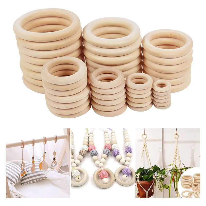 50pcs Multi Size Unfinished Solid Wooden Rings Natural Teething Round Ring For Jewelry Making DIY Handmade Accessories Kids Toys
50pcs Multi Size Unfinished Solid Wooden Rings Natural Teething Round Ring For Jewelry Making DIY Handmade Accessories Kids Toys