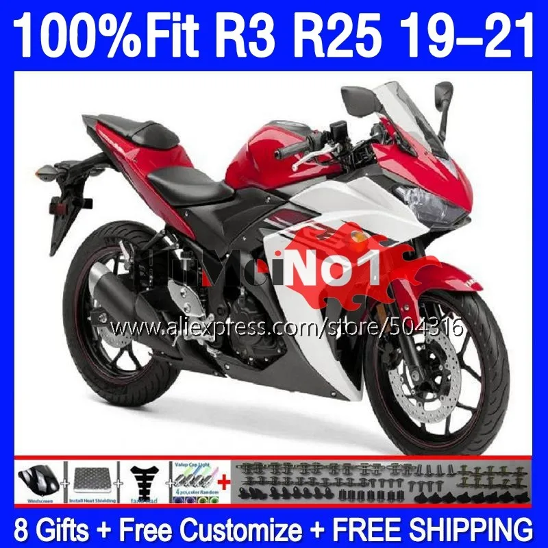 Injection For YAMAHA R 3 25 YZF-R3 YZFR25 YZFR3 19 20 21 22 168MC.73 YZF-R25 YZF R3 R25 2019 2020 2021 2022 Fairing white red
Injection For YAMAHA R 3 25 YZF-R3 YZFR25 YZFR3 19 20 21 22 168MC.73 YZF-R25 YZF R3 R25 2019 2020 2021 2022 Fairing white red
