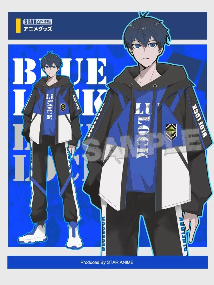 Костюм для косплея Nagi Seishiro с капюшоном из аниме BLUE LOCK, мужской и женский свободный пуловер, топы
Костюм для косплея Nagi Seishiro с капюшоном из аниме BLUE LOCK, мужской и женский свободный пуловер, топы