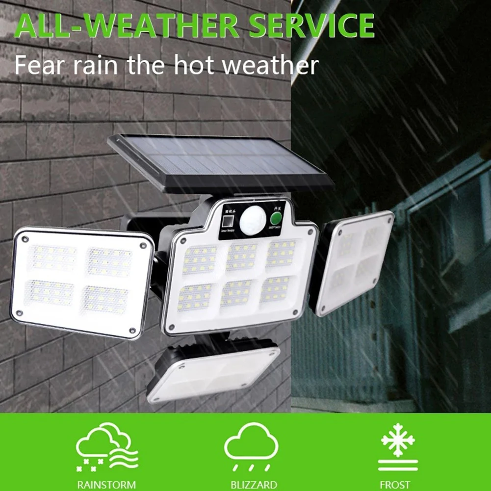 228 LED Solar Street Light Multiple Head Wall-Mounted Motion Sensor Waterproof Integrated Outdoor Light Courtyard Road Lighting
228 LED Solar Street Light Multiple Head Wall-Mounted Motion Sensor Waterproof Integrated Outdoor Light Courtyard Road Lighting