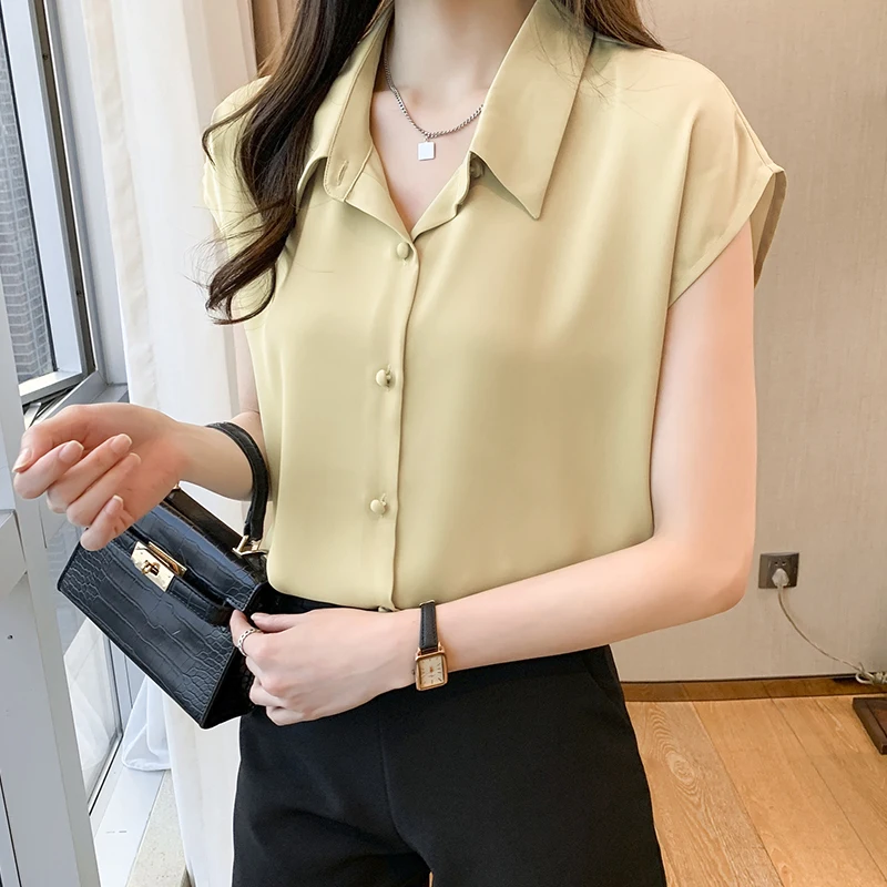 French Fashion Chiffon Women Shirts New Design Thin White V-Neck Ladies Tops Casual Office Button Up Shirts Camisas De Mujer
French Fashion Chiffon Women Shirts New Design Thin White V-Neck Ladies Tops Casual Office Button Up Shirts Camisas De Mujer