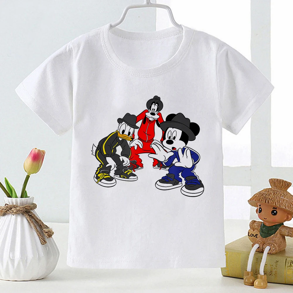 Creativity Mickey Mouse Donald Duck Goofy Print Harajuku Style Kid T Shirt Short Sleeve 3-8T Size Top High Quality Child T-Shirt
Creativity Mickey Mouse Donald Duck Goofy Print Harajuku Style Kid T Shirt Short Sleeve 3-8T Size Top High Quality Child T-Shirt