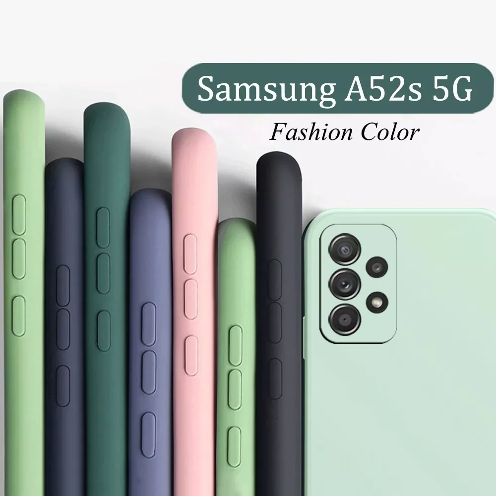 New Square Silicon Phone Case For Samsung A52s 5G On Cover Samsung Galaxy A52s SM-A528B Original Camera Protective Back Case
New Square Silicon Phone Case For Samsung A52s 5G On Cover Samsung Galaxy A52s SM-A528B Original Camera Protective Back Case