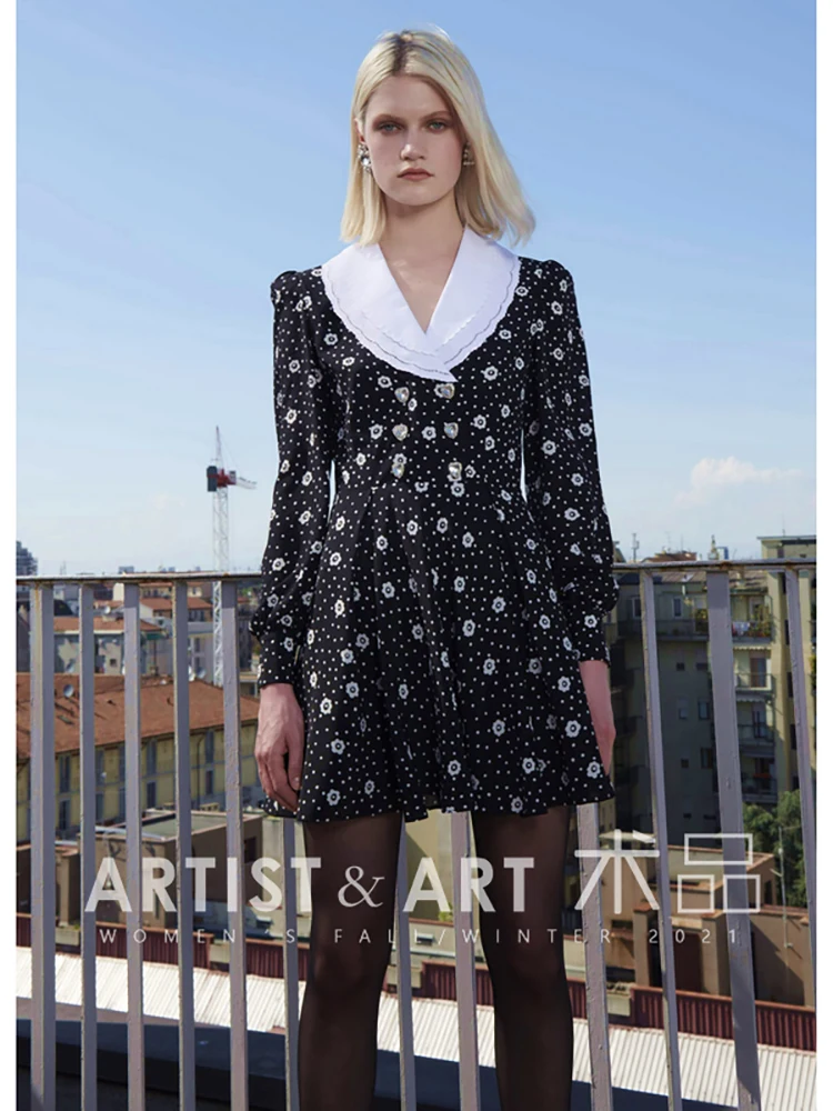 【Provide label】 2022 Spring Women Fashion Designer Lantern Sleeve Gorgeous Crystal Print High Quality Real Silk Dresses
【Provide label】 2022 Spring Women Fashion Designer Lantern Sleeve Gorgeous Crystal Print High Quality Real Silk Dresses