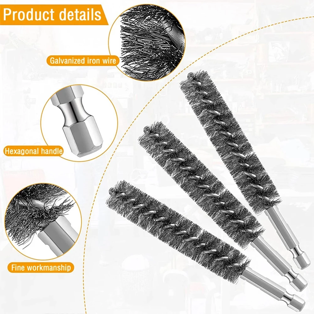 8-19mm Wire Tube Machinery Cleaning Brush Paint Remover Rust Cleaner Metal Handle Chimney Washing Polishing Hand Tools
8-19mm Wire Tube Machinery Cleaning Brush Paint Remover Rust Cleaner Metal Handle Chimney Washing Polishing Hand Tools