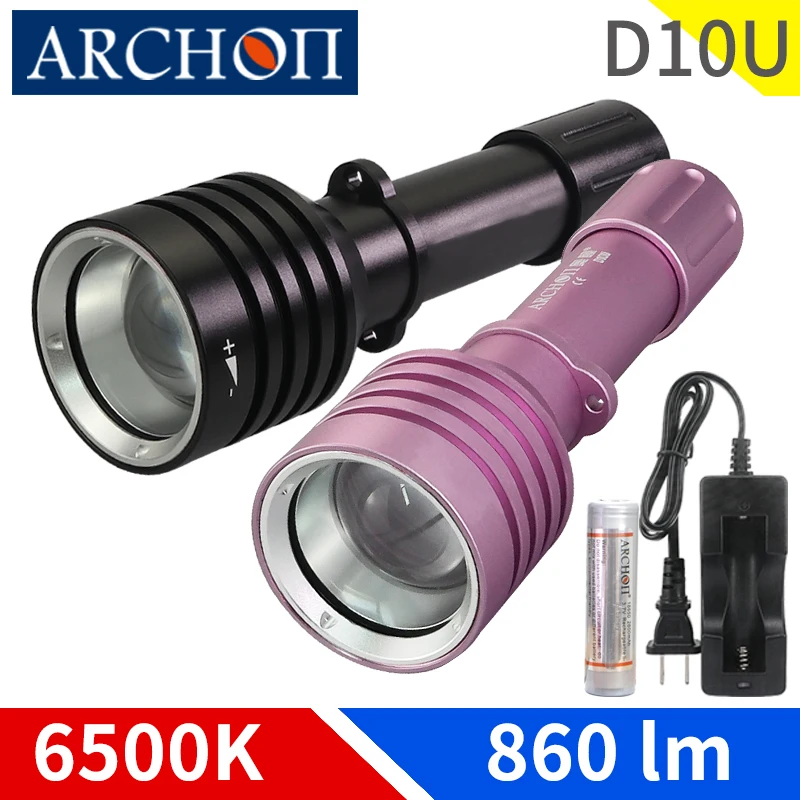 Водонепроницаемый подводный фонарик ARCHON D10U с зумом, LED лампа с чипом CREE для дайвинга, батарея 18650, глусветильник на 60 м
Водонепроницаемый подводный фонарик ARCHON D10U с зумом, LED лампа с чипом CREE для дайвинга, батарея 18650, глусветильник на 60 м