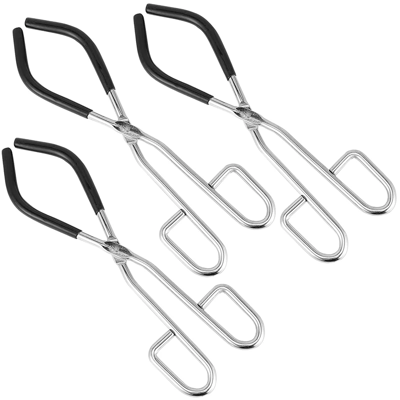 Beaker Tongs 3 PCS Laboratory Cup Beaker Tongs Tool With Black Rubber Coated Ends Science Instrument
Beaker Tongs 3 PCS Laboratory Cup Beaker Tongs Tool With Black Rubber Coated Ends Science Instrument