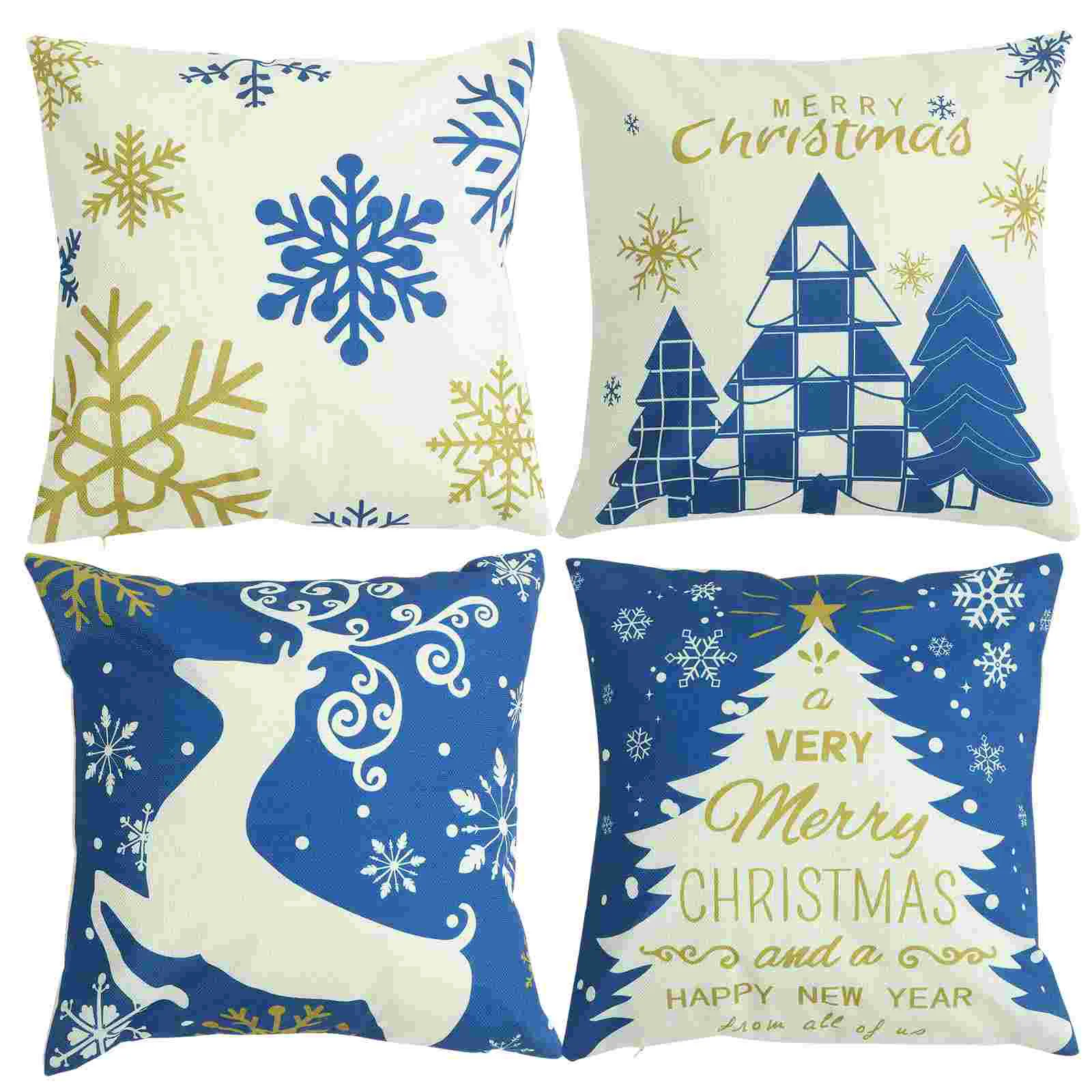 4 Pcs Pillow Cover Christmas Covers Pillowcase Xmas Home Cushion Supply Throw Flax Pillowcases Decorations Decorative
4 Pcs Pillow Cover Christmas Covers Pillowcase Xmas Home Cushion Supply Throw Flax Pillowcases Decorations Decorative