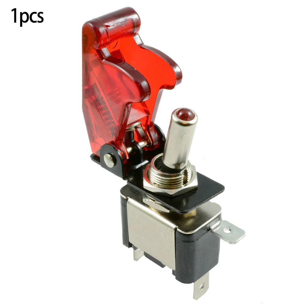 Illuminated LED Toggle Switch With Missile Style Flick Cover 12V Car Dash On/Off SPST Toggle Switch On/Off Switch
Illuminated LED Toggle Switch With Missile Style Flick Cover 12V Car Dash On/Off SPST Toggle Switch On/Off Switch