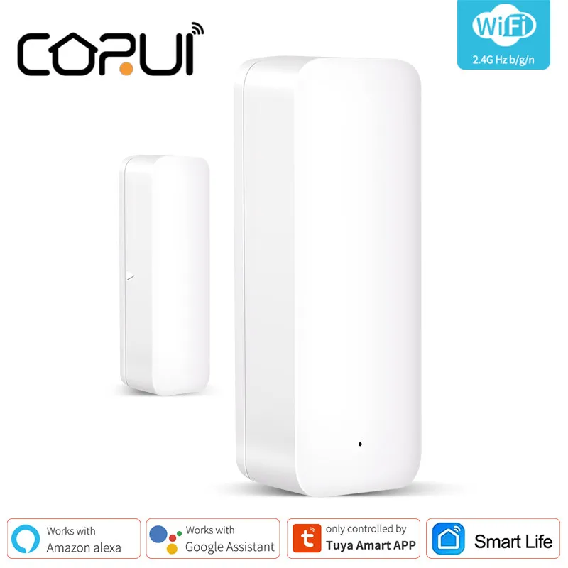 CORUI Tuya WIFI Smart Door Alarm Detector Smart Life APP Remote Control Magnetic Sensor Compatible With Alexa Google Home
CORUI Tuya WIFI Smart Door Alarm Detector Smart Life APP Remote Control Magnetic Sensor Compatible With Alexa Google Home