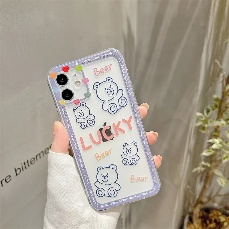 Cute Cartoon Bear Love Letter Transparent Photo Frame Anti-fall Shell For iphone 11 12 13 Pro Max XR X Xs 6 7 8 Plus Phone Case
Cute Cartoon Bear Love Letter Transparent Photo Frame Anti-fall Shell For iphone 11 12 13 Pro Max XR X Xs 6 7 8 Plus Phone Case