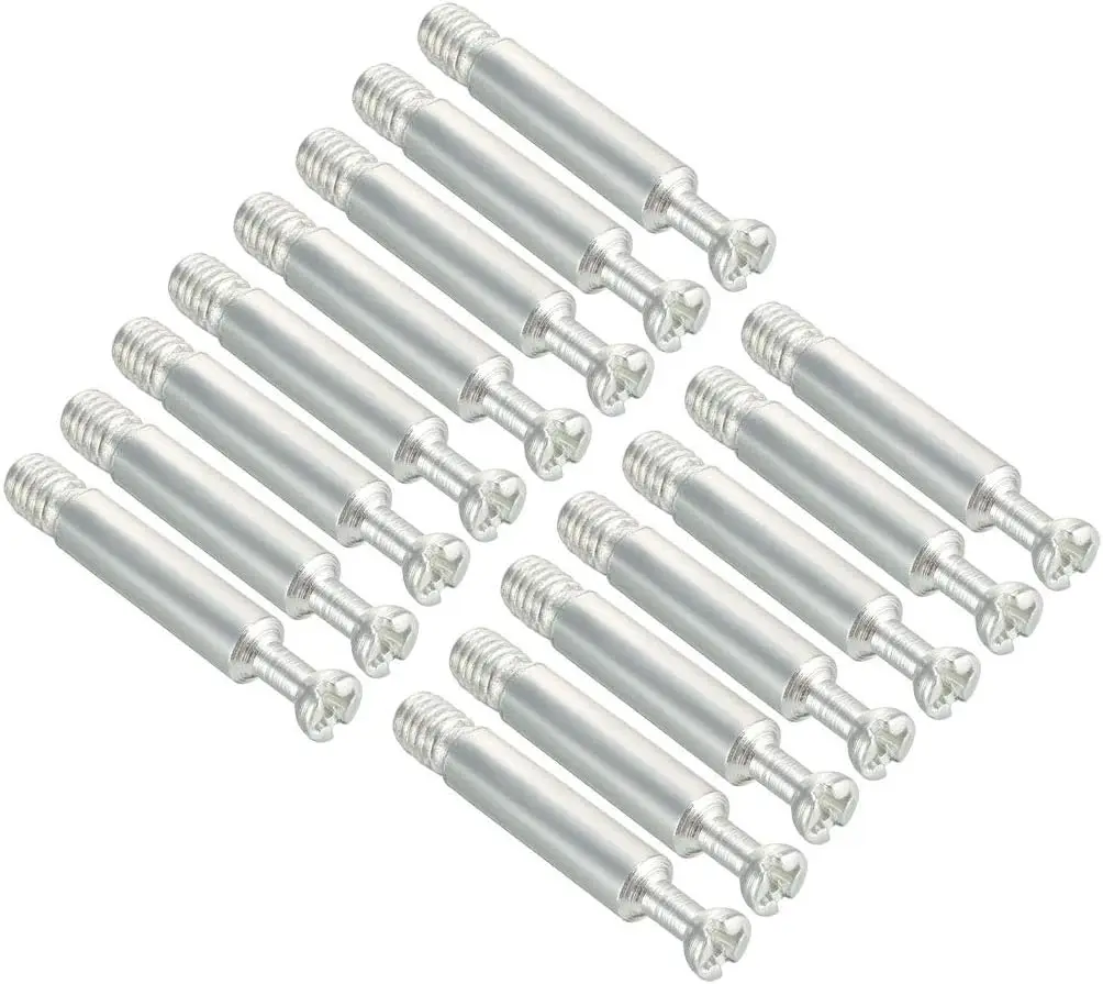 

Keszoox Furniture Connecting Fitting 6mm Dia Thread Bolts Dowels Screws 15 Pcs