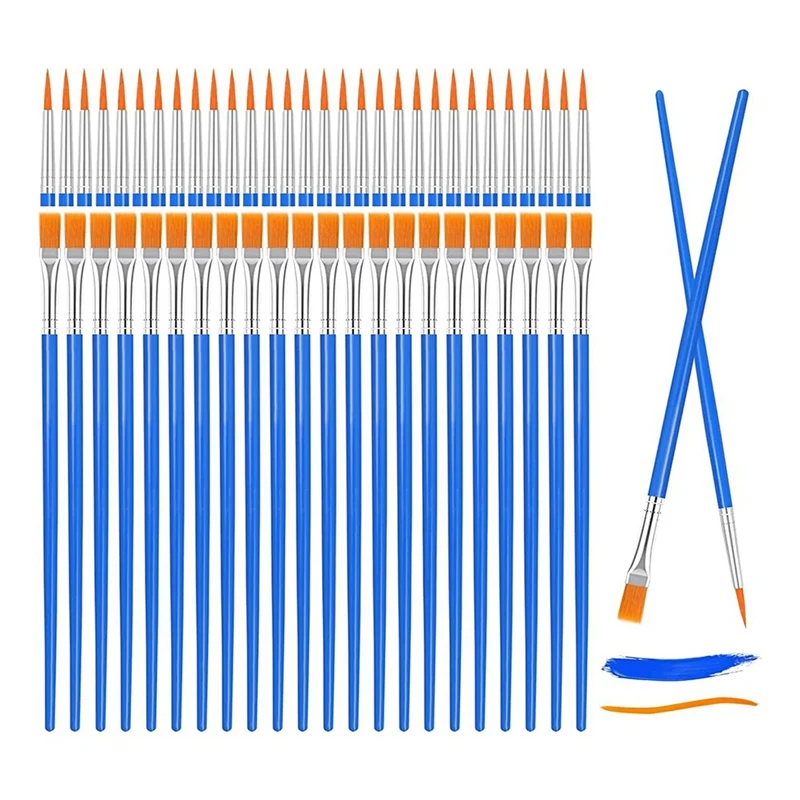 126Pcs Paint Brush Bulk, Small Paint Brushes With Flat And Fine Tips,For Kids Classroom Acrylic Oil Watercolor Body Nail
126Pcs Paint Brush Bulk, Small Paint Brushes With Flat And Fine Tips,For Kids Classroom Acrylic Oil Watercolor Body Nail