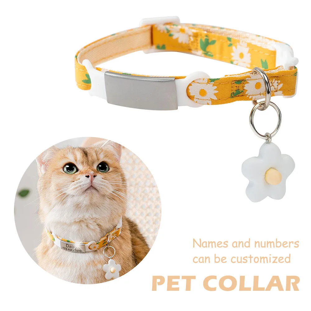 Lettering Pet Collars with Flower Pendant Adjustable Anti-lost Customized Necklace Fashion Puppy Cat Decoration Dog Accessories
Lettering Pet Collars with Flower Pendant Adjustable Anti-lost Customized Necklace Fashion Puppy Cat Decoration Dog Accessories