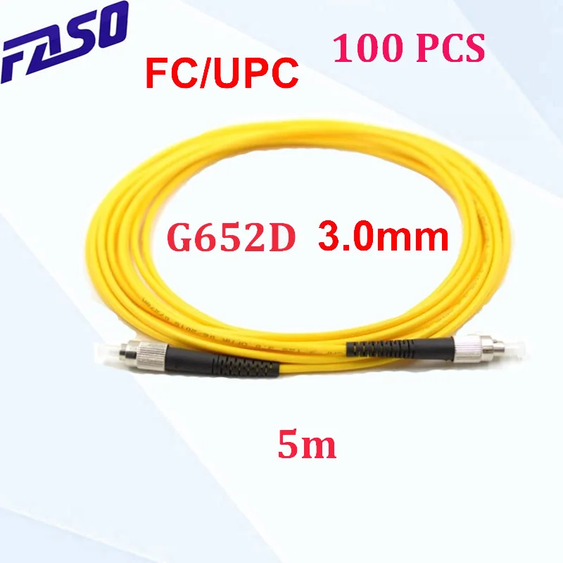 Фасо 100 шт. 5 м SX Core FC/UPC-FC/UPC Волоконно-оптический патч-корд один режим G652d 3,0 мм волоконно-оптический кабель Джампер желтый LSZH оболочка
Фасо 100 шт. 5 м SX Core FC/UPC-FC/UPC Волоконно-оптический патч-корд один режим G652d 3,0 мм волоконно-оптический кабель Джампер желтый LSZH оболочка