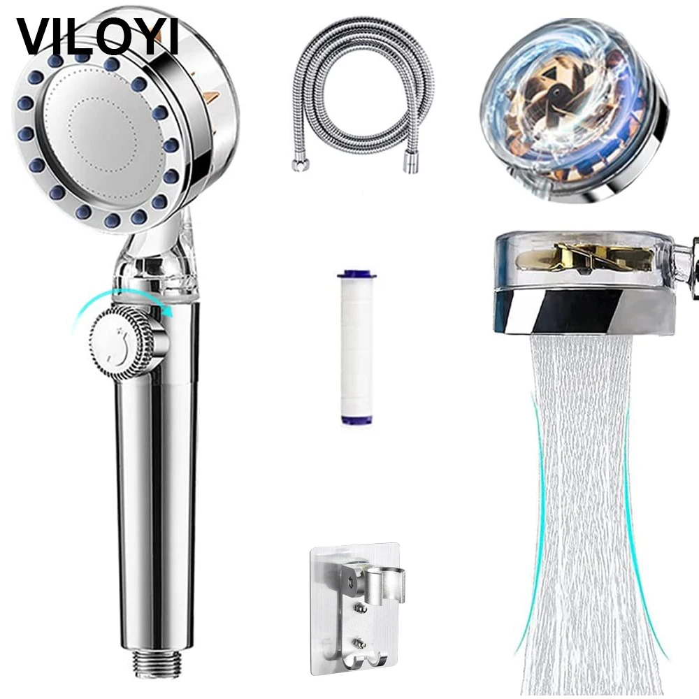 VILOYI Filter Shower Head Water Pressure Adjustable Water Saving Handheld Showerhead Turbo Fan High Pressure Bathroom Nozzle
VILOYI Filter Shower Head Water Pressure Adjustable Water Saving Handheld Showerhead Turbo Fan High Pressure Bathroom Nozzle