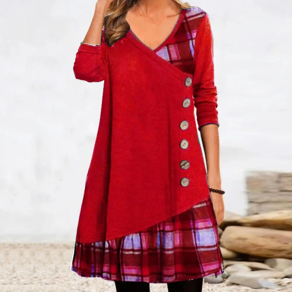 Popular Women Dress Lightweight Button Decoration Comfortable Fashion Dress for Outdoor
Popular Women Dress Lightweight Button Decoration Comfortable Fashion Dress for Outdoor