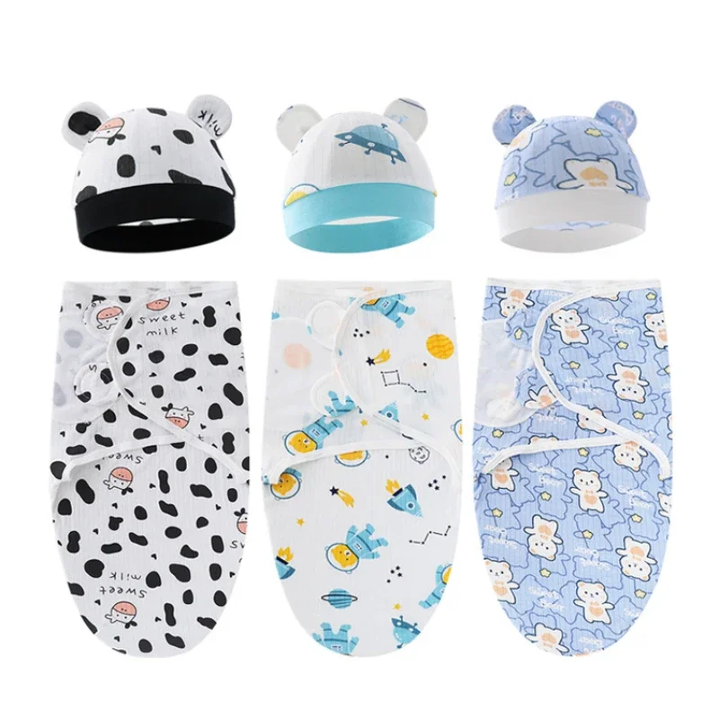 Summer Newborn Baby Boys Girls Head Neck Protector Cotton Sleeping Bag With Hat Set Swaddle Thin Breathable For 0-6 Months Baby
Summer Newborn Baby Boys Girls Head Neck Protector Cotton Sleeping Bag With Hat Set Swaddle Thin Breathable For 0-6 Months Baby