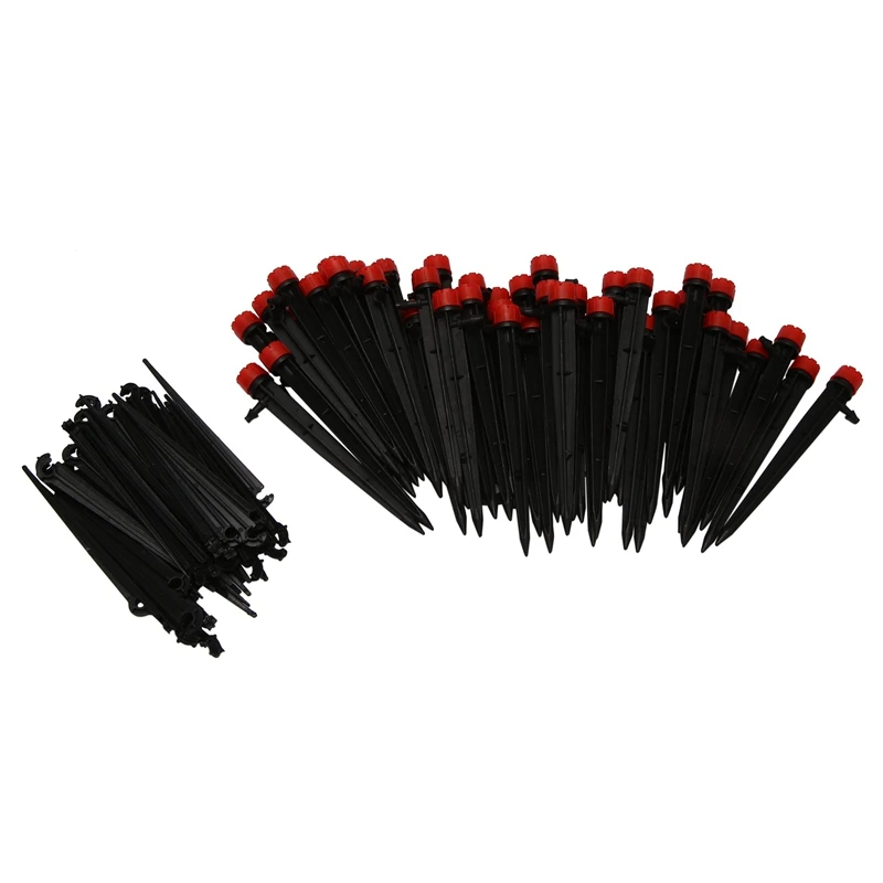 50PCS Drip Irrigation Emitters Adjustable Micro-Bubbler + 50PCS Stake Support 1/4 Inch Hose Greenhouse Patio Garden Flower Bed S
50PCS Drip Irrigation Emitters Adjustable Micro-Bubbler + 50PCS Stake Support 1/4 Inch Hose Greenhouse Patio Garden Flower Bed S
