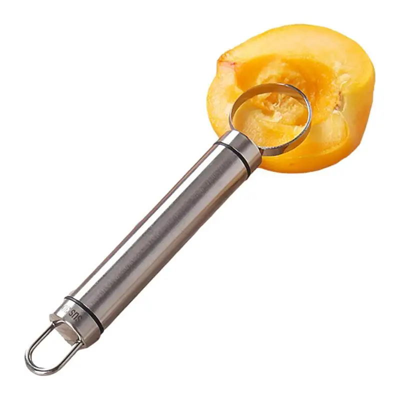 Peach Pitter Portable Fruit Seed Remover Reuseable Stainless Steel Peach Corer Multipurpose Fruit Pits Removing Tool Home Gadget
Peach Pitter Portable Fruit Seed Remover Reuseable Stainless Steel Peach Corer Multipurpose Fruit Pits Removing Tool Home Gadget