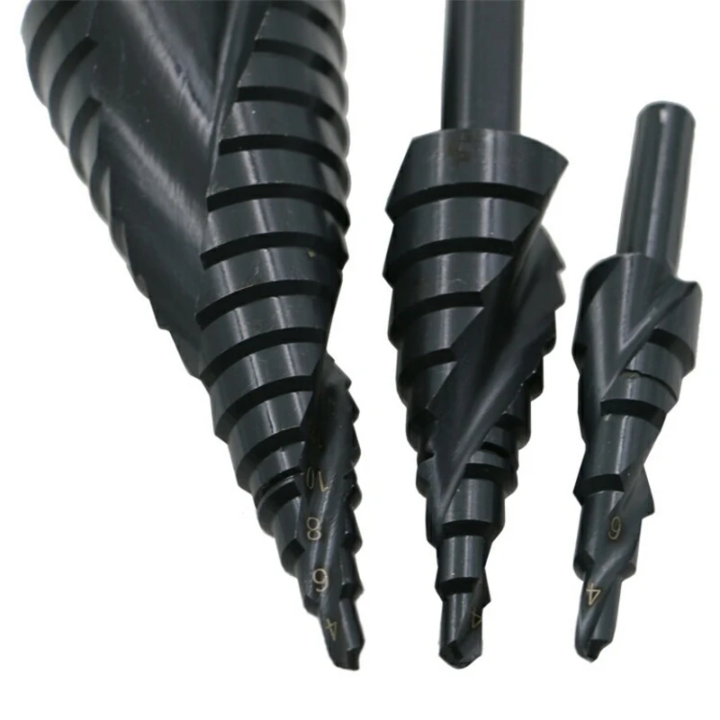 3PCS/SET 4-32MM HSS Cobalt Step Drill Bit Set Nitrogen High Speed Steel Spiral For Metal Cone Triangle Shank Hole Metal drills
3PCS/SET 4-32MM HSS Cobalt Step Drill Bit Set Nitrogen High Speed Steel Spiral For Metal Cone Triangle Shank Hole Metal drills
