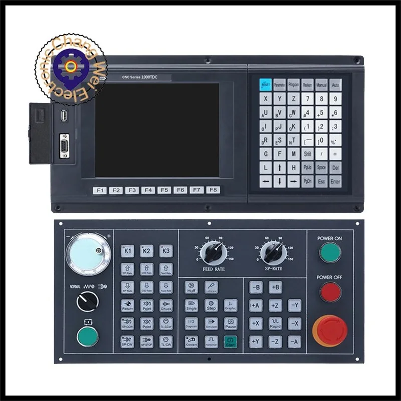 Лучшая цена 2 оси токарный станок с ЧПУ контроллер новая версия CNC990TDB/1000TDC-2 + C