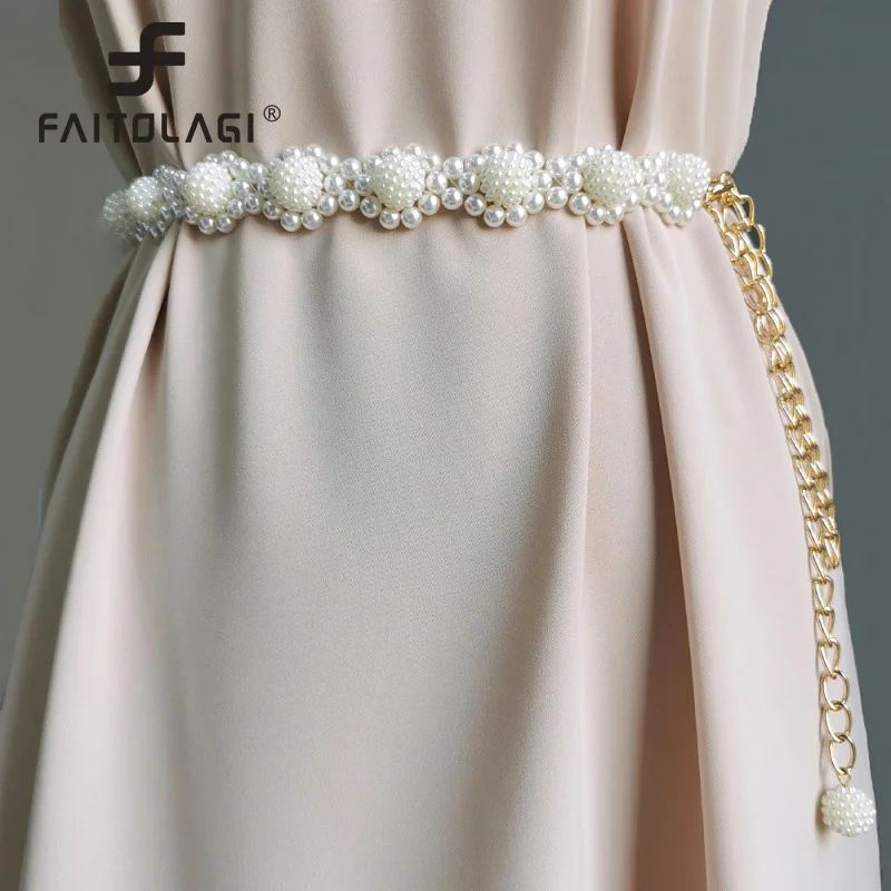 Pearl Braided Waist Chain Belt Women Summer Beaded Chains For Skirt Dresses Decoration Accessories Elastic Waistband Wholesale
Pearl Braided Waist Chain Belt Women Summer Beaded Chains For Skirt Dresses Decoration Accessories Elastic Waistband Wholesale