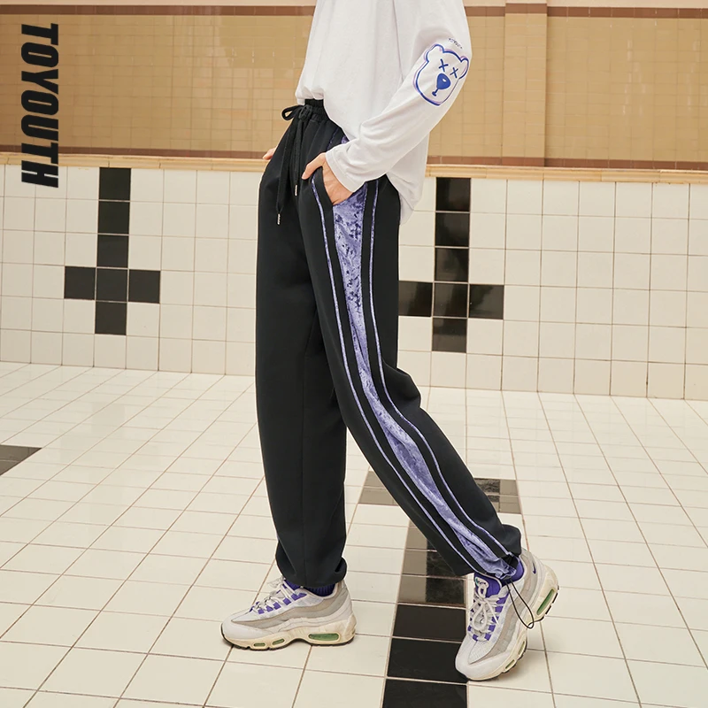 Toyouth Women Sweatpants Spring Autumn Long Elastic Drawstring Waist Trousers Contrast Color Chic Casual Streetwear Sports Pant
Toyouth Women Sweatpants Spring Autumn Long Elastic Drawstring Waist Trousers Contrast Color Chic Casual Streetwear Sports Pant
