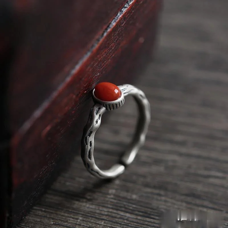 Natural South Red Tourmaline Oval Open Ring Chinese Retro Pattern Craftsmanship Elegant Light Luxury Charm Lady Silver Jewelry
Natural South Red Tourmaline Oval Open Ring Chinese Retro Pattern Craftsmanship Elegant Light Luxury Charm Lady Silver Jewelry