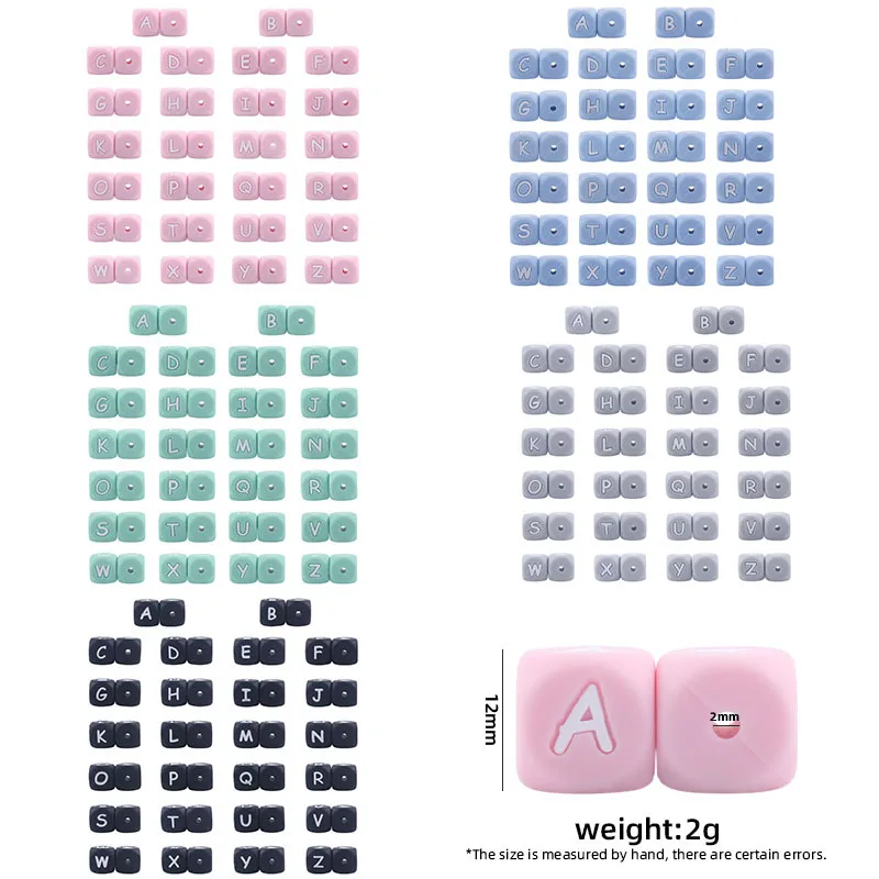 12mm 50Pcs A-Z English Alphabet Letter Beads Silicone Letters Beads Baby Teething Teethers for DIY Jewelry Making Pacifier Chain
12mm 50Pcs A-Z English Alphabet Letter Beads Silicone Letters Beads Baby Teething Teethers for DIY Jewelry Making Pacifier Chain