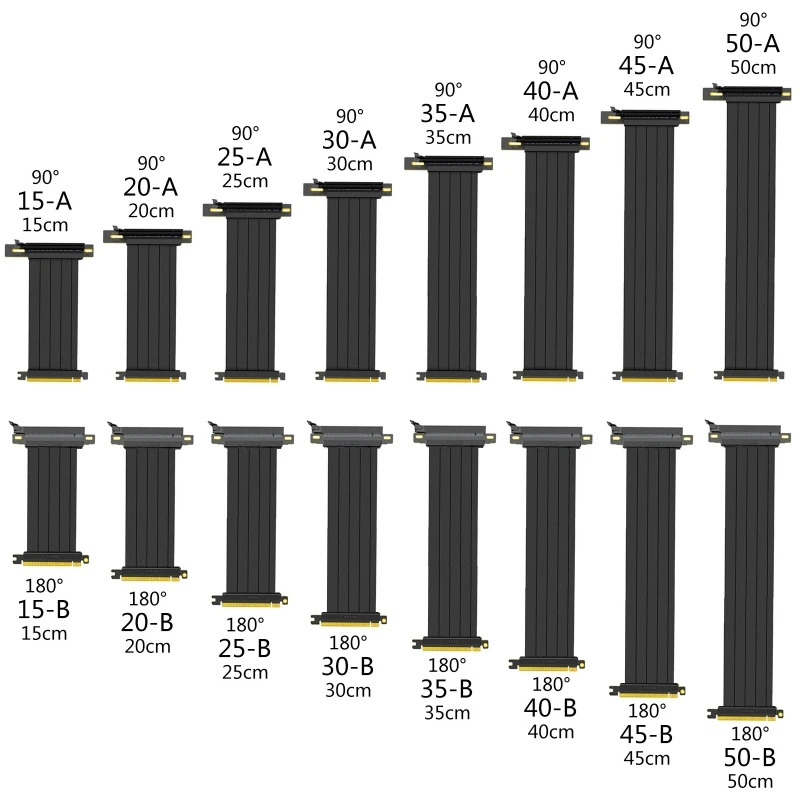 Full Speed PCIE 4.0 16x Riser Cable Graphics Card Extension Cable PCI Express GPU Expansion Card Riser Shielded Extender
Full Speed PCIE 4.0 16x Riser Cable Graphics Card Extension Cable PCI Express GPU Expansion Card Riser Shielded Extender