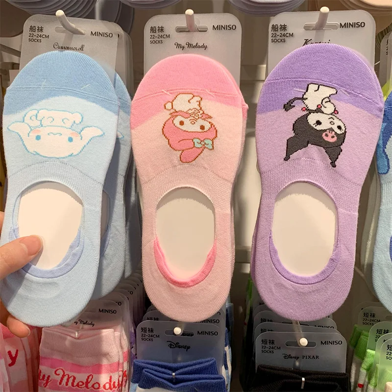 Sanrio Cute Cartoon Cinnamoroll My Melody Kuromi Kawaii Anime Summer Thin Boat Socks Breathable Invisible Shallow Mouth Sock New
Sanrio Cute Cartoon Cinnamoroll My Melody Kuromi Kawaii Anime Summer Thin Boat Socks Breathable Invisible Shallow Mouth Sock New