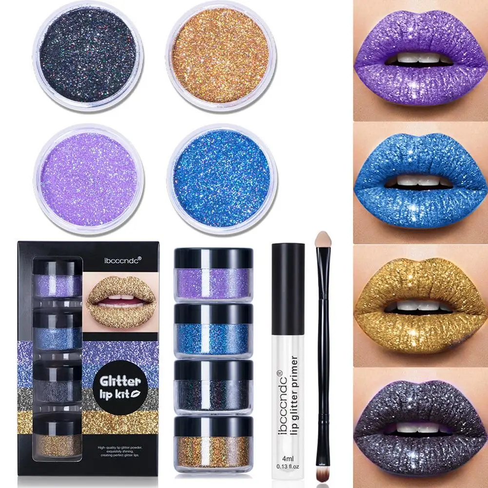4Color/Set Glitter Lip Gloss Set DIY Liquid Lipstick Shiny DIY Lip Gloss Diamond Waterproof Long Lasting Lipgloss Makeup Kit
4Color/Set Glitter Lip Gloss Set DIY Liquid Lipstick Shiny DIY Lip Gloss Diamond Waterproof Long Lasting Lipgloss Makeup Kit