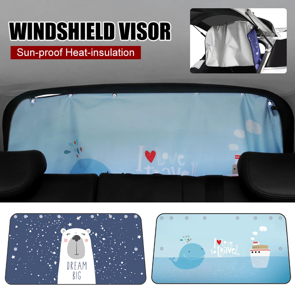 120x108x60cm Car Rear Windshield Sun Shade Visor Car Window Cover Sunscreen UV Protection Suction Cup Shade for Car Sedan Truck
120x108x60cm Car Rear Windshield Sun Shade Visor Car Window Cover Sunscreen UV Protection Suction Cup Shade for Car Sedan Truck