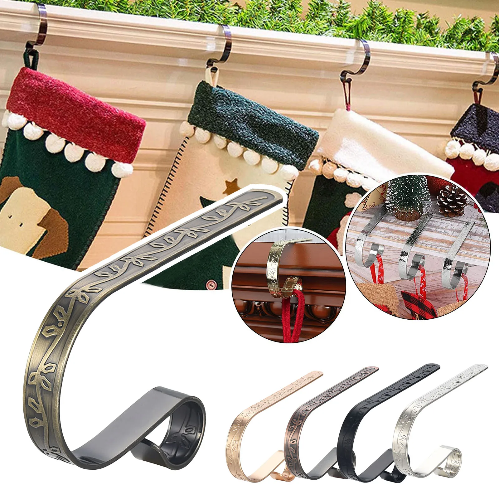 Christmas Stocking Holders Couple Fireplace Garland Stockings Hangers Home Merry Party Decor Materials Stainless Steel Anti Slip
Christmas Stocking Holders Couple Fireplace Garland Stockings Hangers Home Merry Party Decor Materials Stainless Steel Anti Slip