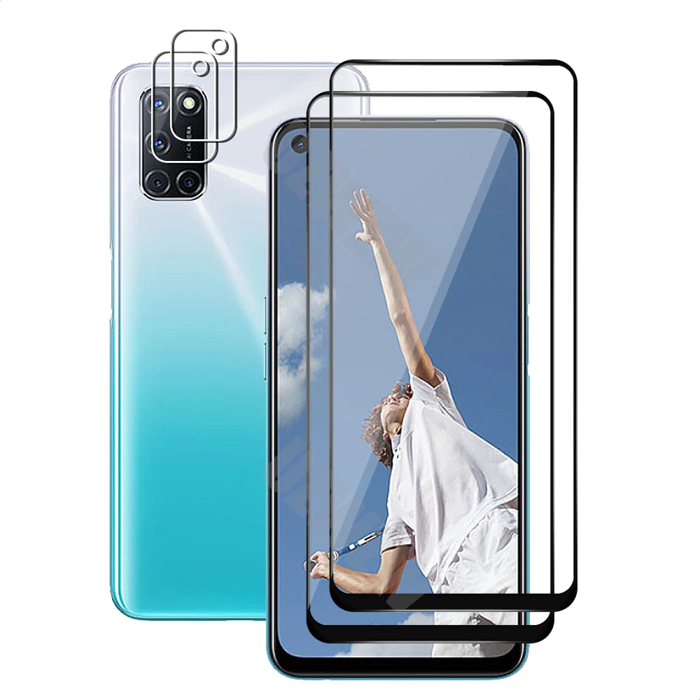 4 in 1 For Oppo A52 (2pcs) Full Coverage Tempered Glass Screen Protector & (2pcs) Camera Lens Protective Film
4 in 1 For Oppo A52 (2pcs) Full Coverage Tempered Glass Screen Protector & (2pcs) Camera Lens Protective Film