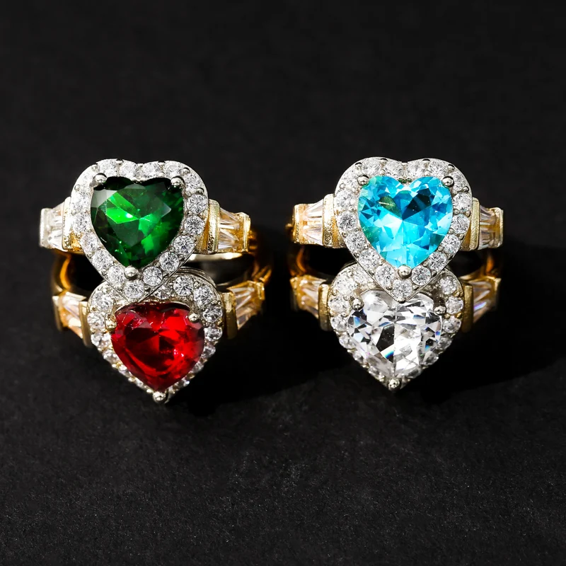 New Popular Female Ring Jewelry Sea-blue Heart-shaped Staircase Square Small Zircon Exquisite Copper Ring for Women Whole Sale
New Popular Female Ring Jewelry Sea-blue Heart-shaped Staircase Square Small Zircon Exquisite Copper Ring for Women Whole Sale